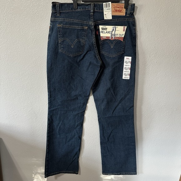 NEW Levis 550 Denim Jeans Relaxed‎ Bootcut Western Medium Wash Womens Size 12 - Picture 3 of 7